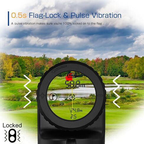 Golf Rangefinder with Slope, 1092 Yards Laser Range Finder Golfing 6X Magnification Flag Pole Locking Vibration, Golf Range Finders with High-Precisio Golf Accessories for Men in Kuwait