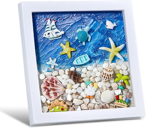 DIY Your Own Beach Arts and Crafts Painting Kit, Kids Arts &Crafts Supplies, DIY Picture Frame Creativity Art Toys Gifts for Boys&Girls, Arts and Crafts Activities for Kid 4 5 6 7 8 10 11 12 Year Old in Kuwait