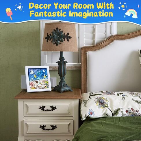 DIY Your Own Beach Arts and Crafts Painting Kit, Kids Arts &Crafts Supplies, DIY Picture Frame Creativity Art Toys Gifts for Boys&Girls, Arts and Crafts Activities for Kid 4 5 6 7 8 10 11 12 Year Old in Kuwait