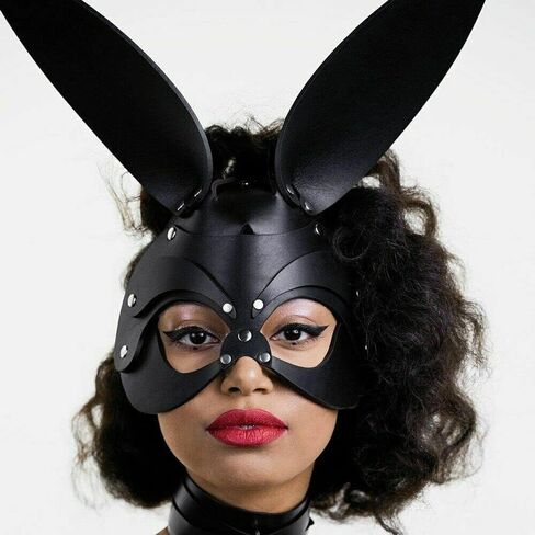 CHIRCOLS Women Leather Masks Masquerade Party Mask Half Face Mask for Cosplay Easter Costume Props Accessory in Saudi Arabia