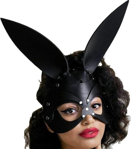 CHIRCOLS Women Leather Masks Masquerade Party Mask Half Face Mask for Cosplay Easter Costume Props Accessory in Saudi Arabia