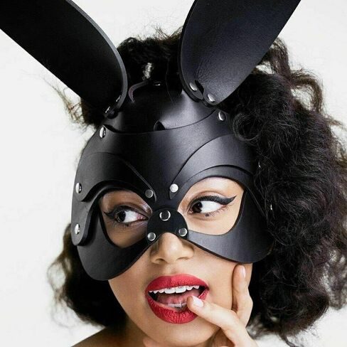 CHIRCOLS Women Leather Masks Masquerade Party Mask Half Face Mask for Cosplay Easter Costume Props Accessory in Saudi Arabia