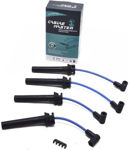 أسلاك توصيل الإشعال من Cable Master متوافقة مع Chrysler Cirrus 2000/ Sebring 1997-1998/ Dodge Neon 1996-2003/ Stratus 1996-2000/ SX 2.0 2003-2005/ Plymouth Breeze 1996-2000/ Neon 1996-2005 2.0L in Kuwait