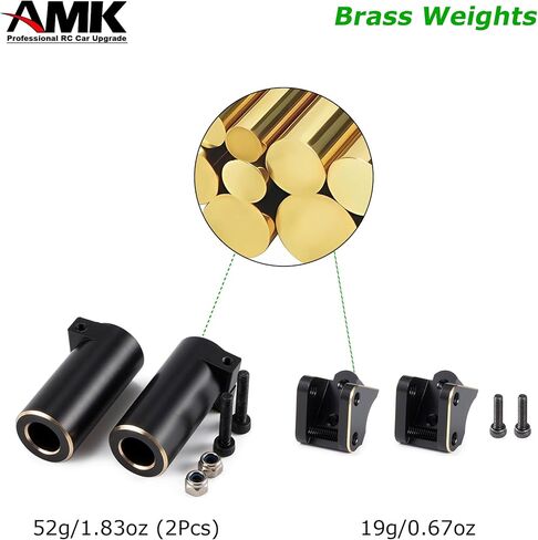 71g SCX10 II Brass Weights Link Mounts Shock Suspension Linkages Clamping Lockouts for Rear Axle for 1/10 RC Crawler AR44 Axial SCX10 Upgrades in Saudi Arabia
