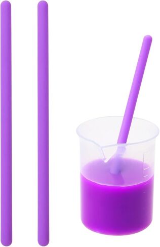 Penta Angel Silicone Stir Sticks 2Pcs Colorful Reusable Resin Stirring Rods for Epoxy Liquid Paint Facial Make Up Mixing Craft DIY (14cm, Sky Blue) in Saudi Arabia