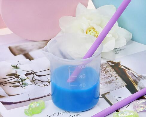 Penta Angel Silicone Stir Sticks 2Pcs Colorful Reusable Resin Stirring Rods for Epoxy Liquid Paint Facial Make Up Mixing Craft DIY (14cm, Sky Blue) in Saudi Arabia
