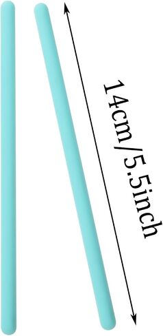 Penta Angel Silicone Stir Sticks 2Pcs Colorful Reusable Resin Stirring Rods for Epoxy Liquid Paint Facial Make Up Mixing Craft DIY (14cm, Sky Blue) in Saudi Arabia