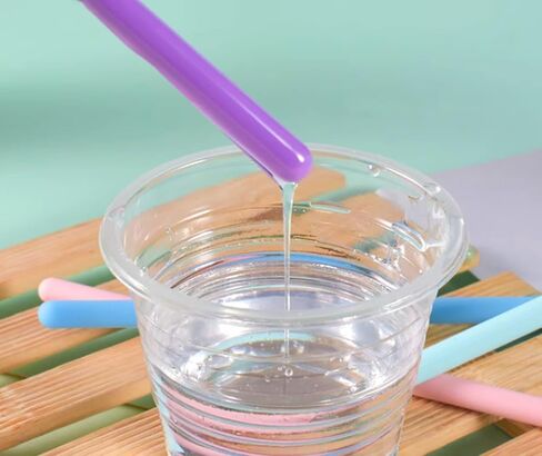 Penta Angel Silicone Stir Sticks 2Pcs Colorful Reusable Resin Stirring Rods for Epoxy Liquid Paint Facial Make Up Mixing Craft DIY (14cm, Sky Blue) in Saudi Arabia