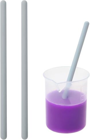 Penta Angel Silicone Stir Sticks 2Pcs Colorful Reusable Resin Stirring Rods for Epoxy Liquid Paint Facial Make Up Mixing Craft DIY (14cm, Sky Blue) in Saudi Arabia