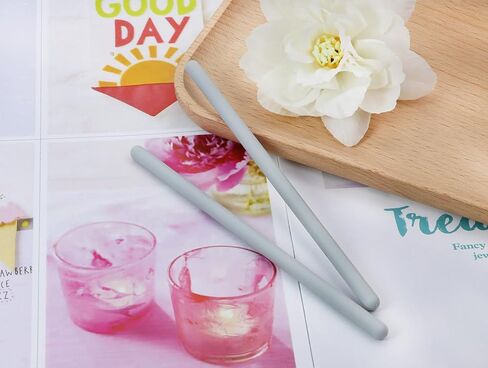 Penta Angel Silicone Stir Sticks 2Pcs Colorful Reusable Resin Stirring Rods for Epoxy Liquid Paint Facial Make Up Mixing Craft DIY (14cm, Sky Blue) in Saudi Arabia
