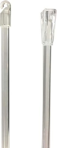 استبدال عصا الإمالة العمياء الشفافة بطول 24 بوصة مع خطاف وقبضة (عبوة من قطعتين) in Kuwait