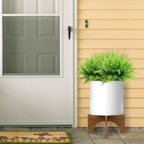 DVGUN 12 Bundles Artificial Plants Boston Fern Fake Bushes Artificial Shrubs Greenery Plastic Outdoor UV Resistant Faux Ferns in Kuwait