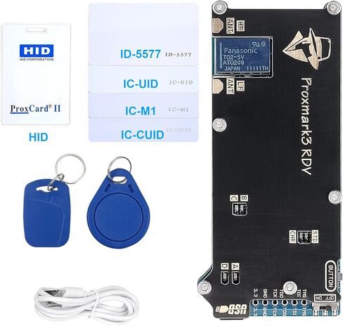 Proxmark3 RDV2 512k Memory PM3 DEV Proxmark 3 Kit NFC RFID Cloner IC ID M1 قارئ بطاقات كاتب ناسخ ناسخ 125 كيلو هرتز 13.56 ميجا هرتز قارئ RFID التشفير تطوير مجموعات البدلة مبرمج in Kuwait