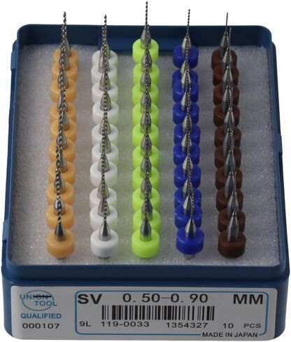 iuniq Print Circuit Board Drill Bits Circuit Board Hardware Processing 0.5-0.9mm 50pcs PCB Board Drill Bits Drilling Carbide Micro Drill Bit Jewelry in Saudi Arabia