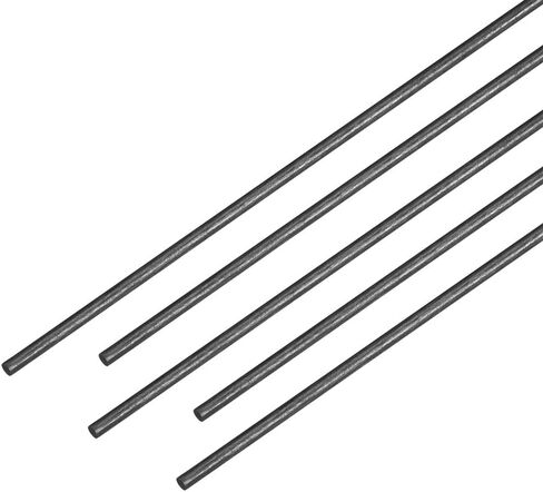 uxcell Carbon Fiber Bar Support Poles for RC Airplane DIY Craft 1mm Matte Pole US, 400mm 15.7 Inches, 5pcs in Saudi Arabia
