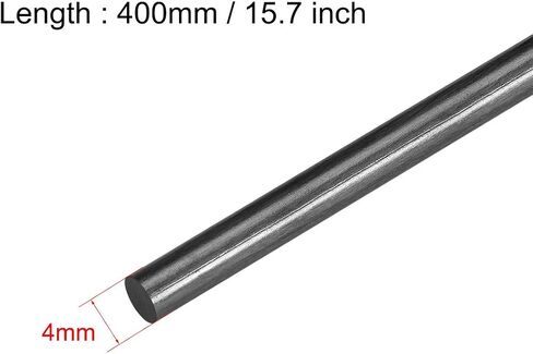 uxcell Carbon Fiber Bar Support Poles for RC Airplane DIY Craft 1mm Matte Pole US, 400mm 15.7 Inches, 5pcs in Saudi Arabia