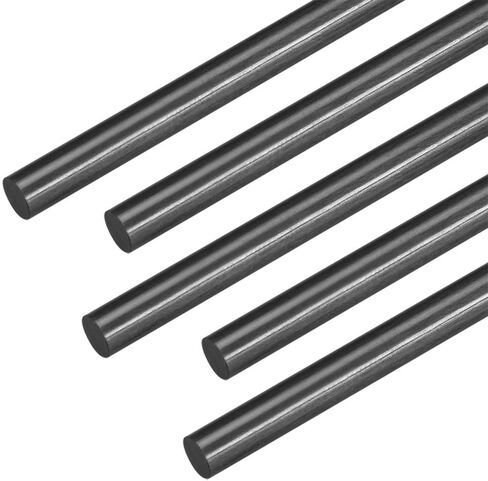uxcell Carbon Fiber Bar Support Poles for RC Airplane DIY Craft 1mm Matte Pole US, 400mm 15.7 Inches, 5pcs in Saudi Arabia