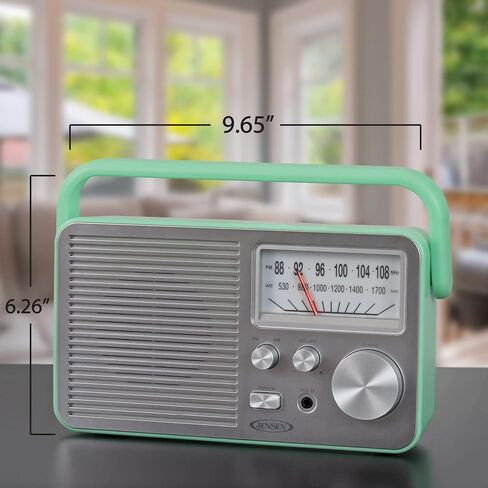 جنسن MR-750-GR MR-750 راديو AM/FM محمول (أخضر) in Saudi Arabia