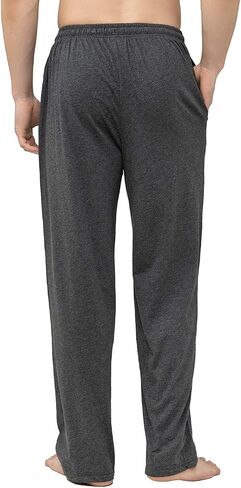 Bintangor Men's Sleep Pajama Pants 100% Cotton Knit Elastic Waistband Lounge Wear Long in Saudi Arabia