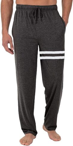 Bintangor Men's Sleep Pajama Pants 100% Cotton Knit Elastic Waistband Lounge Wear Long in Saudi Arabia