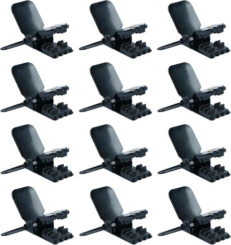 MELOTOUGH 2 inch Suspender Clip Black Plated Heavy Duty Suspender Clip with Plastic Gripping Teeth in Saudi Arabia