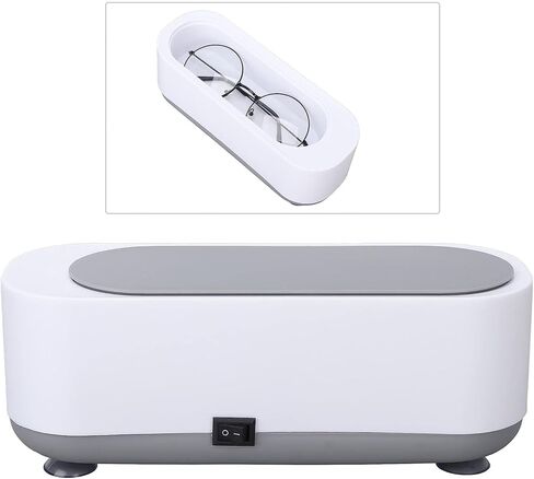 منظف ​​المجوهرات بالموجات فوق الصوتية، اهتزاز عالي التردد 45 كيلو هرتز، منظف بالموجات فوق الصوتية للمجوهرات، الخاتم، الأقراط، القلادة، النظارات، الفضة، الساعات، العملات المعدنية، شفرات الحلاقة، فرشاة المكياج in Kuwait