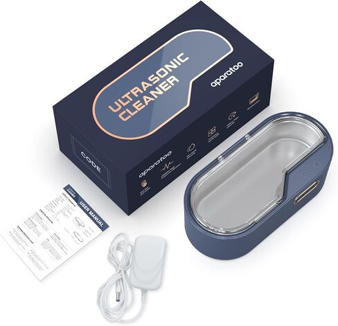 منظف ​​المجوهرات، آلة تنظيف احترافية بالموجات فوق الصوتية سعة 450 مل لجميع المجوهرات - خزان SUS 304، منظف منزلي محمول 45 كيلو هرتز للذهب والفضة والنظارات والساعات والخواتم والقلائد وأطقم الأسنان in Kuwait
