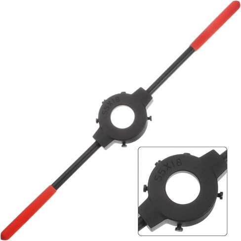 مفتاح ربط بمقبض من uxcell، لمتري M12-M14 (متري) / 1/2 بوصة - 9/16 بوصة (UNC/UNF) / قوالب مستديرة OD 38 مم، حامل قوالب خيوط 38 مم × 14 مم بمقبض بلاستيكي in Kuwait