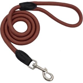 مقود للكلاب بطول 4 أقدام وحبل نايلون طويل مريح للكلاب الصغيرة والمتوسطة والتدريب اليومي على المشي (أسود) in Kuwait