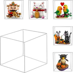 حافظة عرض أكريليك لـ Lego Fortune Master 40864 Cat 40813 Valentine Lovebirds 40522 40570 40497 5.91Lx5.91Wx5.91H بوصة (15x15x15 سم) (غير متضمنة النموذج) in Kuwait