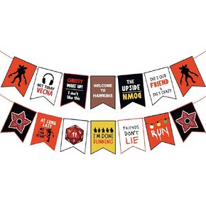 لافتة زينة لحفلات أعياد الميلاد الغريبة، أصدقاء لا تستلقي على النمط المقلوب، لافتة عيد ميلاد لشجرة الحائط، زخارف معلقة للحفلات المخيفة in Kuwait