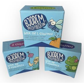 Bjorem Speech® Box of S، R، L مجموعات حزمة - بطاقات صوت علاج النطق للتعبير ومحو الأمية وتطوير اللغة | أداة تعليمية جذابة وشاملة in Kuwait