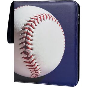 حافظة بطاقات بيسبول تحتوي على 900 جيب مع صفحات وأكمام سوداء ممتازة - واقي تخزين ألبوم حامل بطاقات التداول لهواة الجمع، هدية للأولاد والبنات in Kuwait