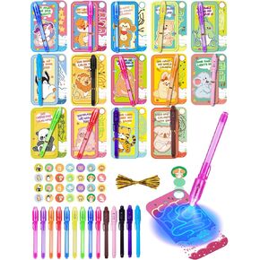 28PCS Valentines Day Gifts with Invisible Ink Pens, Valentines Day Cards for Kids School, Valentines Exchange Gifts for Kids, Valentine School Classroom Exchange Prizes for Girls Boys, toys in Saudi Arabia
