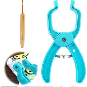 أداة مساعدة لأداة العين الآمنة، أدوات قفل العين الآمنة لكروشيه عيون أميجورومي من أجل 5-30 مم من الكروشيه وعيون الحيوانات المحشوة، مستلزمات صناعة يدوية، مع إبرة كروشيه in Kuwait