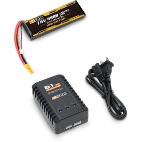 FMS Lipo Battery 2S 7.4V 4400mAh 30C with All-in-One Charger Set to Convert RS to RTR for 1/10 Atlas, FJ40, Mashigan, 1/6 Jimny, 1941MB, FCX10 LC80, FCX10 K5 in Kuwait