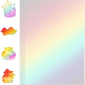 ورق لاصق من الفينيل المجسم الشفاف مقاس 4.1 × 2.9 بوصة، 100 ورقة من فيلم صفح بارد، ملصق لاصق حرفي - نجمة الرمال المتحركة (غير قابلة للطباعة) in Kuwait