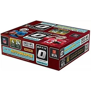 صندوق البيع بالتجزئة لكرة القدم Donruss Optic لعام 2023 (96 بطاقة/صندوق) ابحث عن إدخالات وسط المدينة! in Kuwait