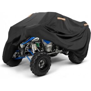 غطاء سيارة ATV عالمي، شريط عاكس كيميموتو رباعي العجلات، غطاء 4 عجلات مقاوم للماء متوافق مع بولاريس سبورتسمان 450 570 سكرامبل 850 فورمان كان ام اوتلاندر 94 انش × 48 انش × 48 انش in Kuwait