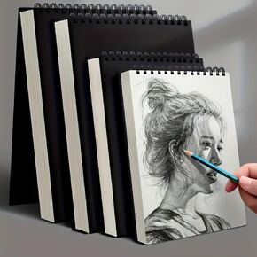 1PC Spiral Bound Sketchbooks, 30 Sheets Acid-Free Paper for Beginner Artists, Drawing and Sketching Practice, Travel Art Journal, A5, 1 in Kuwait