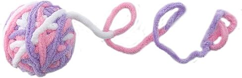 Interactive Cat Ball Toy with Yarn, 1.97 inch, Colorful Chewing Toy for Kitten Training, Indoor Pet Supplies in Saudi Arabia