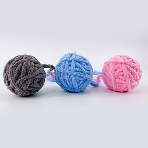 Interactive Cat Ball Toy with Yarn, 1.97 inch, Colorful Chewing Toy for Kitten Training, Indoor Pet Supplies in Saudi Arabia
