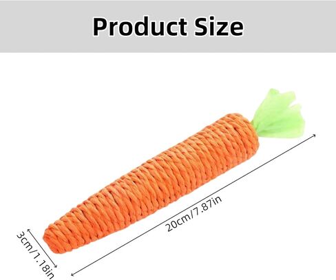 3 Pack Cat Chew Toys for Teething Orange Carrot Cat Chew Rope Toys Teething Aid for Indoor Kittens in Saudi Arabia
