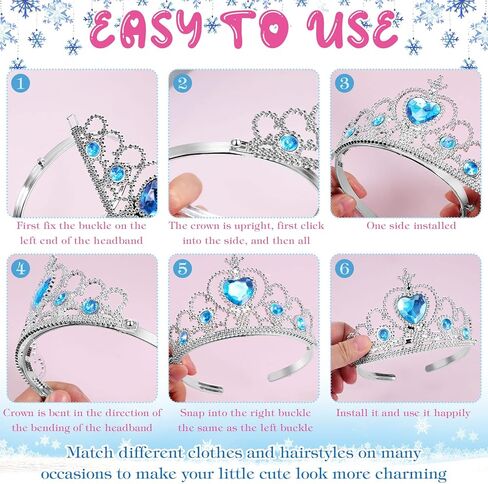 Zhanmai 24 Pcs Tiara Crown Set Princess Crown for Girls Plastic Tiaras Dress up Costume Party Favor Accessories Kid Birthday (Blue, Purple, Pink, Rose Red) in Saudi Arabia