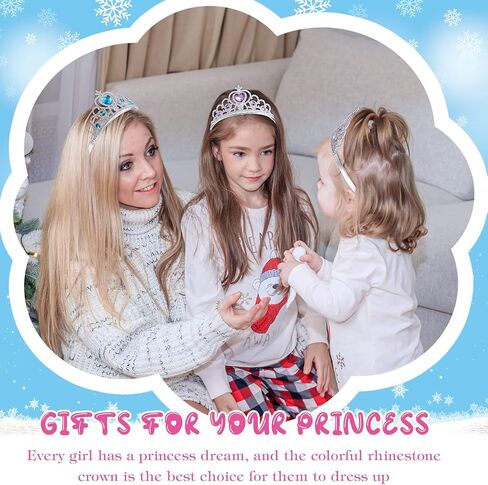 Zhanmai 24 Pcs Tiara Crown Set Princess Crown for Girls Plastic Tiaras Dress up Costume Party Favor Accessories Kid Birthday (Blue, Purple, Pink, Rose Red) in Saudi Arabia