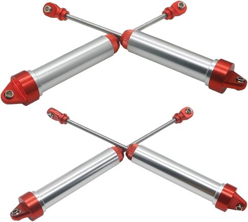 RCAWD Front Rear GTR, 134mm 160mm (Fully Assembled w/o Springs, No Threads) Oil Filled Type For 1/7 Traxxas UDR Unlimited Desert Racer 85086-4(Red) in Saudi Arabia