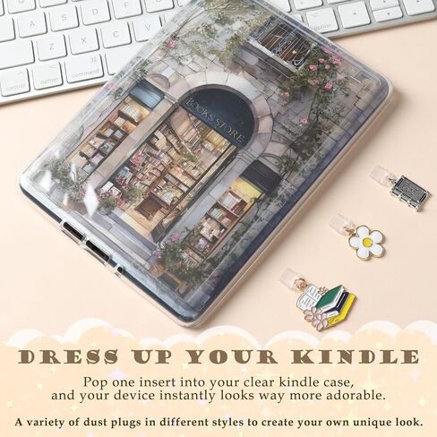 إدراج بطاقات لحافظة شفافة - 11 قطعة من Dragon Acotar Moon Back Skin ملصق بطاقة غبار سدادة سحرية لملحقات Kindle Paperwhite الجيل الحادي عشر والثاني عشر لهدايا قارئ الكتب الإلكترونية in Kuwait