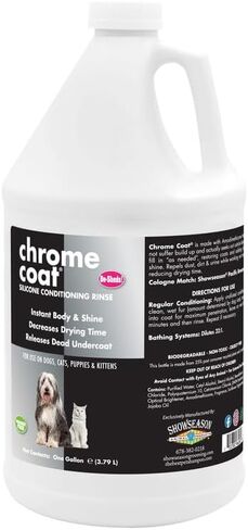 بلسم الحيوانات الأليفة من كروم كوت® سعة 1 جالون للكلاب والقطط | نعومة طويلة الأمد | خالية من القسوة | خالي من البارابين | قابلة للتحلل وغير سامة | صنع في الولايات المتحدة الأمريكية in Kuwait