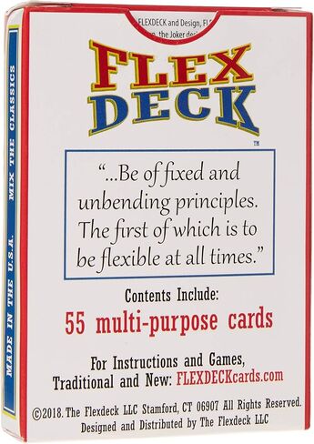 Flexdeck: (الدومينو، ألعاب الكلمات، ألعاب الورق مجتمعة) الكل في واحد من أوراق اللعب للأطفال والكبار للسفر واللعب في المنزل in Saudi Arabia