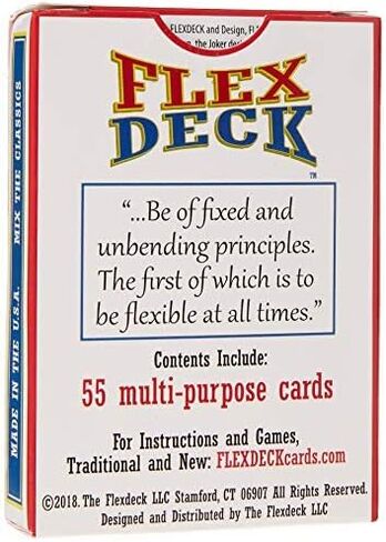 Flexdeck: (الدومينو، ألعاب الكلمات، ألعاب الورق مجتمعة) الكل في واحد من أوراق اللعب للأطفال والكبار للسفر واللعب في المنزل in Saudi Arabia